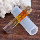 CYLINDER RESIN MOLD, Silicone Mold to make shape 1-7/8" tall, cabochons, cylinder charms, cylinder column pendants, reusable, tol0833