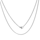 5 Silver Stainless Steel Curb Link Chains, Necklaces with Lobster Claw Clasp for Jewelry Making, links are 1x1mm, 19.5" long, fch0539