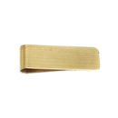 5 GOLD Brass MONEY CLIP Blanks, double sided money clips, slightly brushed finish, 2-1/8" x 3/4", msb0369