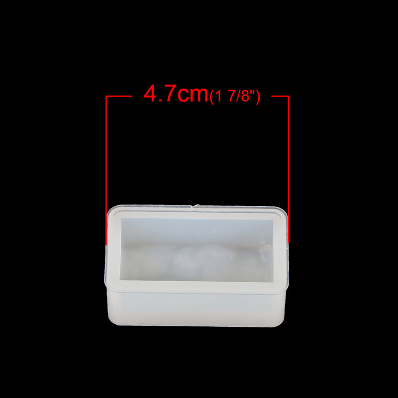 RESIN WAVY RECTANGLE Bead Mold, Silicone Mold to make 1-1/2" wavy rectangle shapes, reusable, tol0845