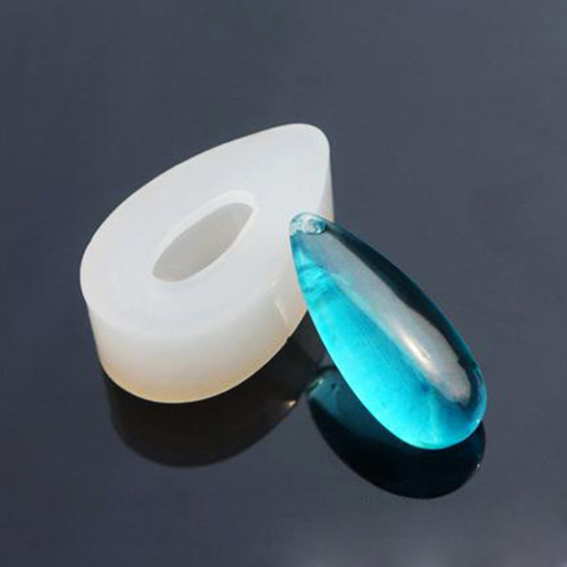 RESIN Teardrop PENDANT MOLDS, Silicone Mold to make teardrop charms 29mm (1-1/4") reusable, tol0838
