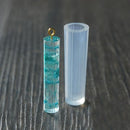CYLINDER RESIN MOLD, Silicone Mold to make shape 1-7/8" tall, column pendants, reusable, tol1236