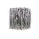 1mm Jewelry Cord, LIGHT GREY, Kumihimo Cord, Braiding Cord, Cotton Cord, Wax Cord, 100 yards, cor0141