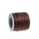 1mm Jewelry Cord, CHOCOLATE BROWN, Kumihimo Cord, Braiding Cord, Cotton Cord, Wax Cord, 100 yards, cor0143