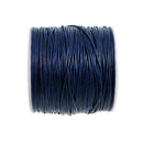 1mm Jewelry Cord, DARK BLUE, Kumihimo Cord, Braiding Cord, Cotton Cord, Wax Cord, 100 yards, cor0144