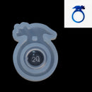 2 DINOSAUR RING Resin Molds, Silicone Mold to make finger ring or cabochons, reusable, tol0852