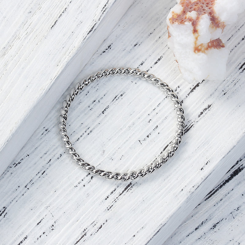 5 Circle Ring Charms, Silver Rope Charms, Silver Plated Metal OPEN Ring Charm Connector Links, 29mm, 1-1/8" diameter, chs3494
