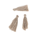 10 BEIGE TAUPE TASSEL Charms, Rayon Fiber Tassels, 40mm long (about 1-5/8"), chs3395