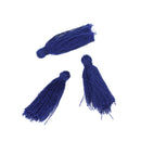 10 ROYAL BLUE TASSEL Charms, Rayon Fiber Tassels, 40mm long (about 1-5/8"), chs3396