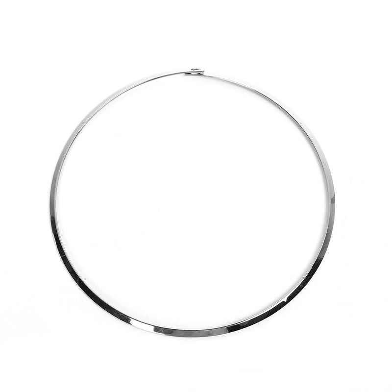 1 Stainless Steel Choker Collar Necklace Blank, 17-7/8" long, fin0726