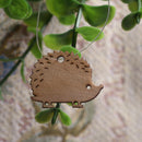 10 HEDGEHOG Charms, Wood Hedgehog Charm Pendants, Animal Charms, 25x20mm, chs3461