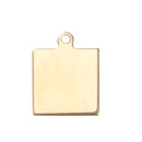 5 Gold Stainless Steel Square Stamping Blanks, Jewelry Tags, Pendants, 25x20mm, 18 gauge msb0454