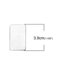 2 Stainless Steel Metal Stamping Blanks, Rectangle Plate, no hole, 15 gauge, msb0456