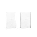 2 Stainless Steel Metal Stamping Blanks, Rectangle Plate, no hole, 15 gauge, msb0456