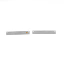 2 Stainless Steel Metal Bar Connector Blanks, top holes, TOPAZ CRYSTAL, Rectangle Charms, 38mm x 6mm, (1-1/2" x 1/4"), chs3422