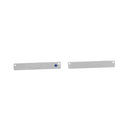2 Stainless Steel Metal Bar Connector Blanks, top holes, BLUE CRYSTAL, Rectangle Charms, 38mm x 6mm, (1-1/2" x 1/4"), chs3384
