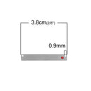 2 Stainless Steel Metal Bar Connector Blanks, top holes, RED CRYSTAL, Rectangle Charms, 38mm x 6mm, (1-1/2" x 1/4"), chs3387