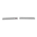 2 Stainless Steel Metal Bar Connector Blanks, top holes, PURPLE CRYSTAL, Rectangle Charms, 38mm x 6mm, (1-1/2" x 1/4"), chs3383