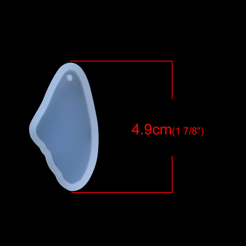 2 Resin WING Pendant MOLDS, Silicone Mold to make 1-3/4" charm pendants, reusable, tol0863