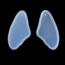2 Resin WING Pendant MOLDS, Silicone Mold to make 1-3/4" charm pendants, reusable, tol0863