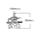 5 pcs 2018 Graduation Cap Charm Pendants, 2018 graduation charm, diploma and mortar board, chs3452