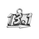 13.1 half marathon charm, running charm chs3454
