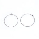 50 Small Stainless Steel Wine Glass Charm Rings or Earring Hoops 20mm, fin0712