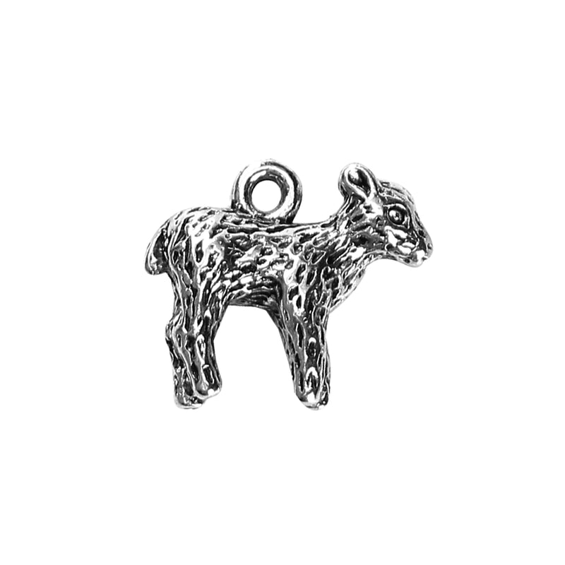 silver lamb charms