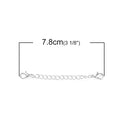 10 Necklace Extension Chains, about 3" long . silver plated metal, curb link extender chain, lobster clasps on each end, fcl0257