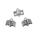 10 Silver Story Book Charms, Bible Charms, Literature Charms, 12mm, chs3377