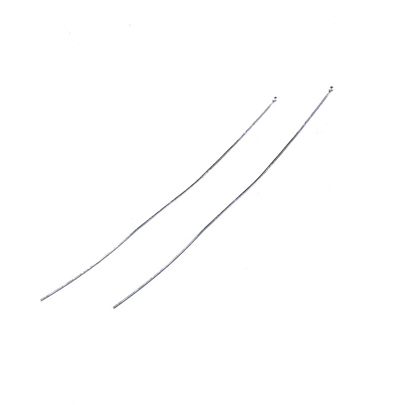 100 Silver Plated Ball Head Pins, 2-3/4" long (70mm)  21ga  21 gauge. pin0122
