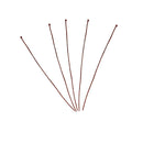 100 Copper Plated Ball Head Pins, 2-3/4" long (70mm)  21ga  21 gauge. pin0121