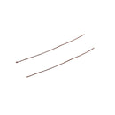100 Copper Plated Ball Head Pins, 2-3/4" long (70mm)  21ga  21 gauge. pin0121