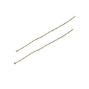 100 Bronze Plated Ball Head Pins, 2-3/4" long (70mm)  21ga  21 gauge. pin0120