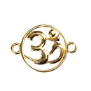 10 OM Charms, Gold OM Connector Links, Bracelet Connector, 30x22mm, chs3459