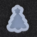2 CHRISTMAS TREE Resin Molds, Silicone Mold to make shape 1-7/8" long, cabochons, reusable, tol0874