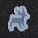 2 CHRISTMAS REINDEER Resin Molds, Deer Silicone Mold to make shape 1-7/8" long, cabochons, reusable, tol0875