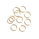 20 GOLD Stainless Steel Open Jump Rings, 10mm OD, 7.6mm ID, 17ga, 1.2mm wire, 17 gauge, jum0202