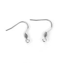 30 STAINLESS STEEL Hypoallergenic French Hook Earrings Ear Wires fin0744