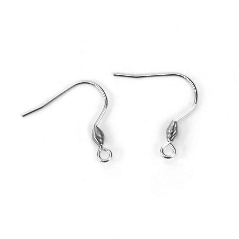 30 STAINLESS STEEL Hypoallergenic French Hook Earrings Ear Wires fin0744