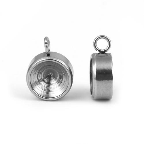 30 Stainless Steel Bezel Blanks, fits5mm ss22 point back rhinestones, hypoallergenic, chs7634