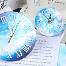 Silicone Resin Mold For Jewelry Making Clockface White Roman Numerals 4", tol1281