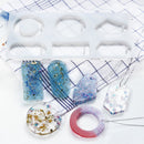 RESIN Mold, Silicone Mold to make Charms & Pendants, reusable, mold makes 6 different shapes, tol1063