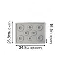 Bead Board for Bracelets and Jewelry Design, Gray Flocked, tol1343