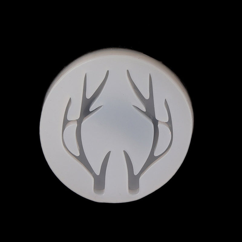 2 DEER ANTLER Resin Molds, Deer Silicone Mold to make shapes 2" long, cabochons, reusable, tol0911