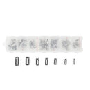 Mixed STAINLESS STEEL End Caps with Storage Box, about 100 pcs, fin1089