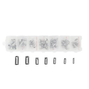 Mixed STAINLESS STEEL End Caps with Storage Box, about 100 pcs, fin1089