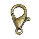 20 pcs Antiqued Bronze Lobster Clasps 12mm x 6mm  fcl0028a