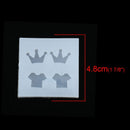 2 Silicone Resin Molds makes crown and tshirt cabochons, tol1339