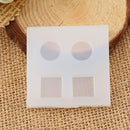 2 Silicone Resin Molds makes 12mm square and round cabochons, tol0916